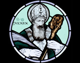 Window In St Mary's Showing St Patrick